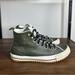 Converse Shoes | Converse All Star Green Leather City Hiker Hi Top Sneakers Sz 9 Womens | Color: Green | Size: 9