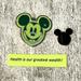 Disney Accessories | Disney Pins 3/$15 Hidden Mickey - 2008 Colorful Mickey Head - Green | Color: Green | Size: Os