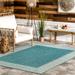 Brooklyn Rug Co Leah Classic Bordered Indoor/Outdoor Area Rug