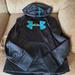 Under Armour Shirts & Tops | Girls Loose Large Black Under Armour Hoodie Never Worn Dry Fit | Color: Black/Blue | Size: Lg