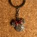 Disney Other | Disney Minnie Mouse Rhinestone Keychain Crystal Paved Head Ears Souvenir Keyring | Color: Red/Silver | Size: Os