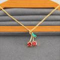 Kate Spade Jewelry | Kate Spade Cute Red Cherry Charm Pendant Fashion Jewelry | Color: Gold/Red | Size: Os
