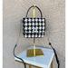 Kate Spade Bags | Kate Spade Nwt Black & White Textured Houndstooth Natalia Square Crossbody Bag | Color: Black/White | Size: Os