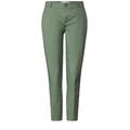 Street One QR Chino peach Twill Co/Ea Damen dry salvia green, Gr. 38-28, Baumwolle, Casual Fit Damenhose, Middle Waist, Slim Legs, Chino,