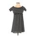 Jack by BB Dakota Casual Dress: Black Stripes Dresses - Women's Size X-Small