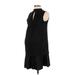 Maternal America Casual Dress - Mini Mock Sleeveless: Black Solid Dresses - Women's Size Small Maternity