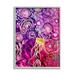 Stupell Industries Az-948-Framed Abstract Sea Life Patterns by Amy Tieman Canvas in Pink | 20 H x 16 W x 1.5 D in | Wayfair az-948_gff_16x20