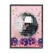 Stupell Industries Az-609-Framed Gleaming Disco Balls Framed On Wood by Jesse Keith Print Wood in Brown/Pink | 30 H x 24 W x 1.5 D in | Wayfair