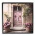 Stupell Industries Pink Floral Doorway Framed On Wood by Riley B Print Wood in Brown | 17 H x 17 W x 1.5 D in | Wayfair az-861_fr_17x17