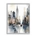 Stupell Industries New York Urban City by Irena Orlov - Single Picture Frame Print on Wood in Brown/Gray | 20 H x 16 W in | Wayfair