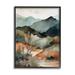Stupell Industries Mountains Mood Abstract Framed On Wood by Andrea Haase Print Wood in Brown | 14 H x 11 W x 1.5 D in | Wayfair az-785_fr_11x14