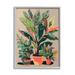 Stupell Industries Az-510-Framed Abstract Potted Plants On Canvas by Ziwei Li Print Canvas in Green | 30 H x 24 W x 1.5 D in | Wayfair