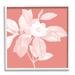 Stupell Industries Az-432-Framed & White Floral Print Canvas in Pink | 12 H x 12 W x 1.5 D in | Wayfair az-432_wfr_12x12