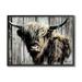 Stupell Industries Az-353-Framed Rustic Cattle Portrait by Pat Cockrell Print Canvas in Brown | 16 H x 20 W x 1.5 D in | Wayfair az-353_fr_16x20