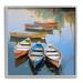Stupell Industries Ba-052-Framed Canoe Reflections In Lake On Canvas by Irena Orlov Print Canvas in Blue/Orange/White | Wayfair ba-052_gff_24x24