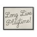 Stupell Industries Long Live Playtime by Lil' Rue Canvas | 11 H x 14 W x 1.5 D in | Wayfair ba-162_fr_11x14