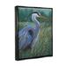 Stupell Industries Heron Landscape Painting Framed On Wood Print Wood in Brown/Green | 21 H x 17 W x 1.7 D in | Wayfair ay-954_ffb_16x20