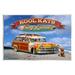 Stupell Industries Az-032-Framed Kool Kats Beach On Canvas by Larry Grossman Print Canvas in Blue/Gray/Red | 10 H x 15 W x 0.5 D in | Wayfair