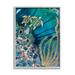 Stupell Industries Az-952-Framed Modern Sea Life Patterns On Canvas by Amy Tieman Print Canvas in Blue | 30 H x 24 W x 1.5 D in | Wayfair