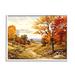 Stupell Industries Bb-298-Framed Classic Fall Foliage Path Framed On by Lil' Rue Painting in Brown/Orange/Yellow | 24 H x 30 W x 1.5 D in | Wayfair