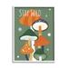 Stupell Industries Stay Wild Mushrooms Pattern Framed On Wood by Martina Pavlova Print Wood in Brown/Green/Orange | 14 H x 11 W x 1.5 D in | Wayfair