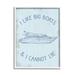 Stupell Industries Bb-618-Framed Funny Rustic Big Boats Framed On Wood by Lil' Rue Textual Art Wood in Blue/Brown | 20 H x 16 W x 1.5 D in | Wayfair