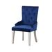 Rosdorf Park Huntleigh Tufted Velvet Side Chair Dining Chair Wood/Upholstered/Velvet in Gray/Blue | Wayfair D0E2E99970DA4655B5B1BBA301BDF12B