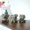 3 tipi di resina Baby Elephant decorazione Lucky Feng Shui grey Elephant Doll Creative Cute Elephant