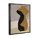 Wrought Studio™ Abstract Boho Vase Framed Floater Canvas Wall Art Design By Melissa Wang Canvas in Brown | 31 H x 25 W in | Wayfair