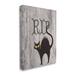 The Holiday Aisle® RIP Halloween Cat On Canvas by Lil' Rue Metal in Black/Gray | 40 H x 30 W in | Wayfair AB884FA338DD431DA6659E63E473924C