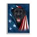 Stupell Industries Labrador & American Flag by Vincent Hie Canvas | 20 H x 16 W x 1.5 D in | Wayfair az-223_gff_16x20