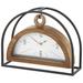 17 Stories Analog Metal Quartz Tabletop Clock in Brown | 8.1 H x 10.25 W x 3.3 D in | Wayfair 0AB7A3E8FA0245BE9F9CE5CB61D94B14