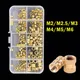 M2 M2.5 M3 M4 M5 M6 Ottone Inserto Termico Dado Hot Melt Nutinsert Filettatura Zigrinata Doppio Twill Incorporamento Dadi Accessori Per Stampanti 3D