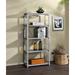 17 Stories Ekstrom Bookcase Metal in Gray | 54 H x 24 W x 11 D in | Wayfair FE598CD37FF44E23B19C68A846B59D98