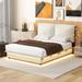 Wrought Studio™ Upholstered Platform Bed, Wood in White | 41.6 H x 62.3 W x 80 D in | Wayfair 3DA9603F6E194E508E5C161B94779F6C