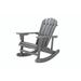 Highland Dunes Apollo Solid Wood Rocking Adirondack Chair Wood in Gray | 34.5 H x 27.5 W x 34.25 D in | Wayfair DCC50C14AC4247838F177A473159045B
