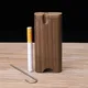 Portable Wooden Cigarette Box Set Contain Metal Tobacco Pipe Clearing Needle Fashion Cigarettes Box