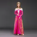 Adult Aurora Costume Women Deluxe Pink Sleeping Beauty Princess Aurora Gorgeous costume For