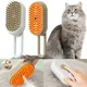 Cat Steam Brush Pet Spray Grooming Comb Electric Antisplashing Brush with Steam Spray Massage USB