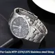 For Casio MDV106 Stainless Steel Curved End strap MTP-1374 MTP-1375 MDV-106 solid metal watchband