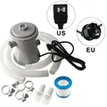 Electric Swimming Pool Filter Pump With Washable Filter Cartridge Strong Circulation Pump For Above