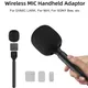 Handheld Wireless Microphone Holder Plug And Play Handle Adaptor For DJI Mic 2/Relaxart Microphones