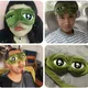 Funny Creative Pepe The Frog 3D Eye Mask Cover Cartoon Soft Plush Sleeping Mask Green Cute Eyeshade