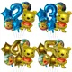 6pcs Winnie the Pooh Foil Balloon Birthday Decoration Winnie the Pooh Party Decorations Toys for Kid