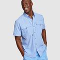 Eddie Bauer Men's UPF Guide 2.0 Short-Sleeve Shirt - Lapis - Size XXL