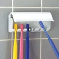 Porte-brosse à dents mural sans poinçon porte-dentifrice rangement pour dentifrice supports T1