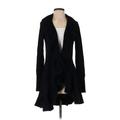 White House Black Market Jacket: Mid-Length Black Print Jackets & Outerwear - Women's Size X-Small