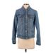 Forever 21 Denim Jacket: Short Blue Print Jackets & Outerwear - Women's Size X-Small