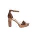 Vince Camuto Heels: Brown Snake Print Shoes - Women's Size 10