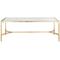 Tables basses en Fer/verre Or
